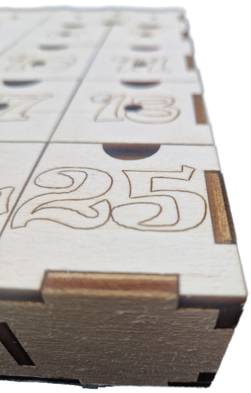 Calendario dell'Avvento in legno - Ver. con Presepe - Image 7