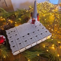 Calendario dell'Avvento in legno - ver. Scatola numerata
