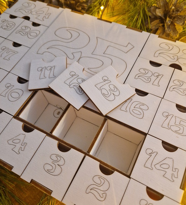 Calendario dell'Avvento in legno - ver. Scatola numerata - Image 9