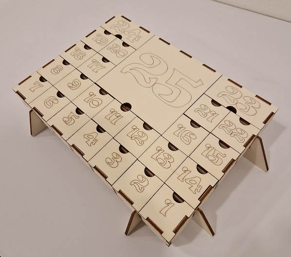 Calendario dell'Avvento in legno - ver. Scatola numerata - Image 8