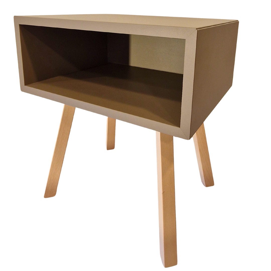 Comodino TORTORA Gambe in Betulla – senza cassetto